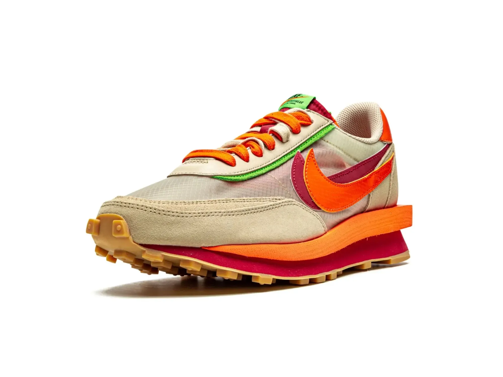 Nike LD Waffle Sacai X CLOT "Net Orange Blaze"