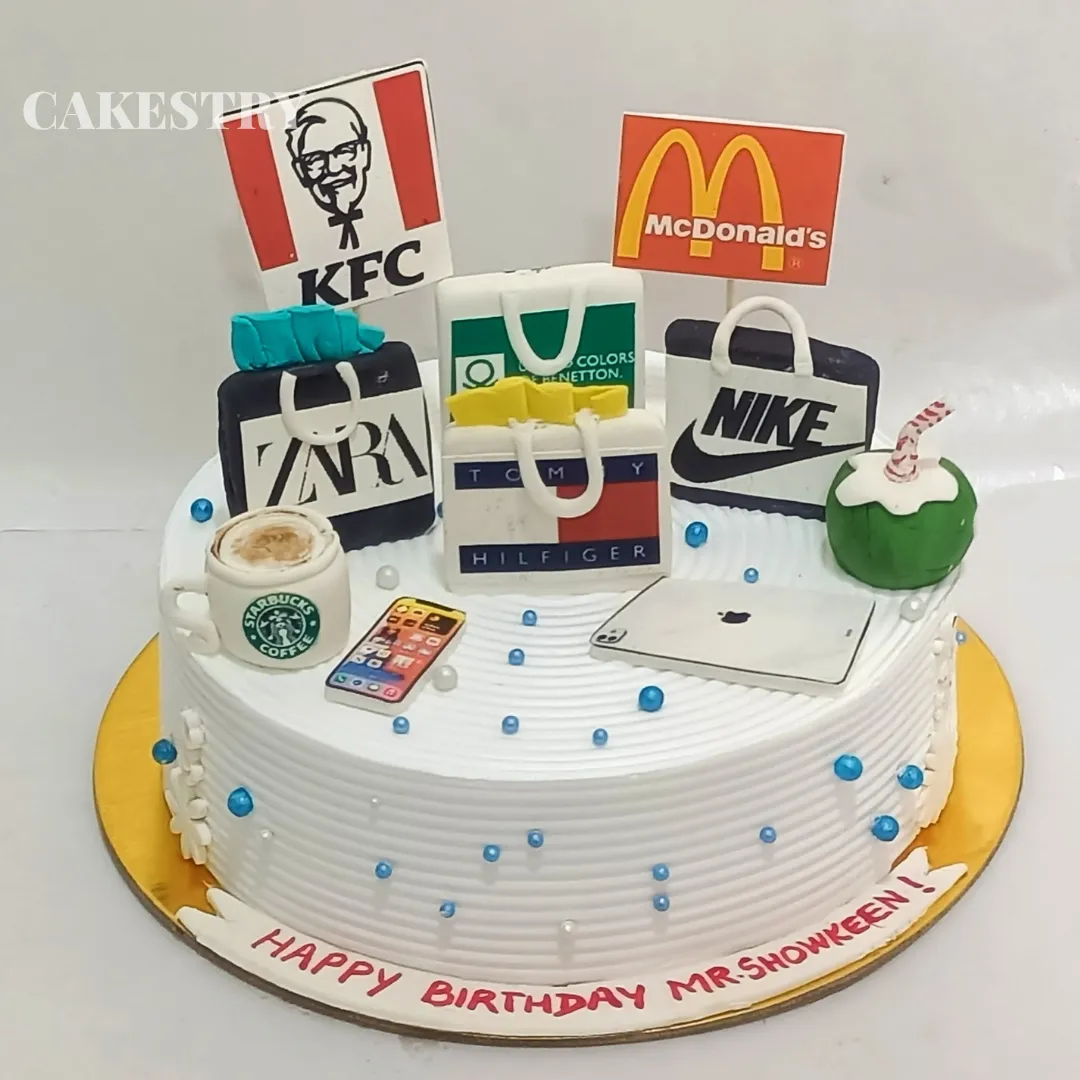 Shopaholic Mens 1kg Cake