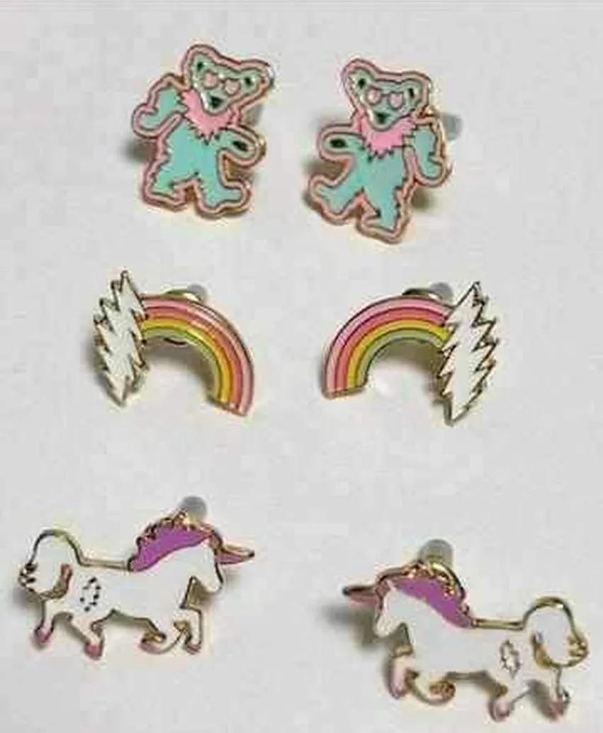 Trixy Starr x Grateful Dead Earring Set