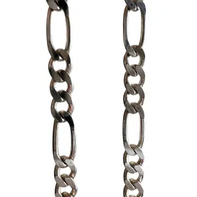 V I N T A G E // three to one figaro / Italy sterling silver figaro chain / 22, 8.9g