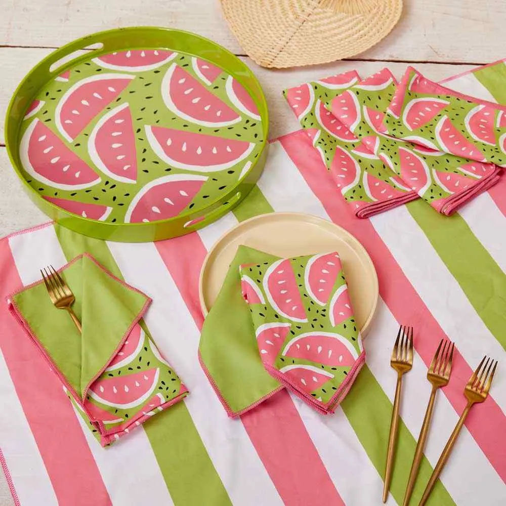 Watermelon Party blu Dinner Napkin