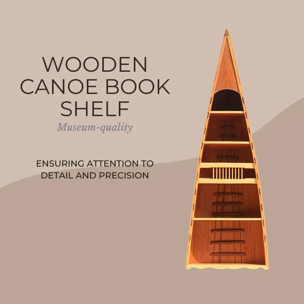 Wooden Canoe Book Shelf