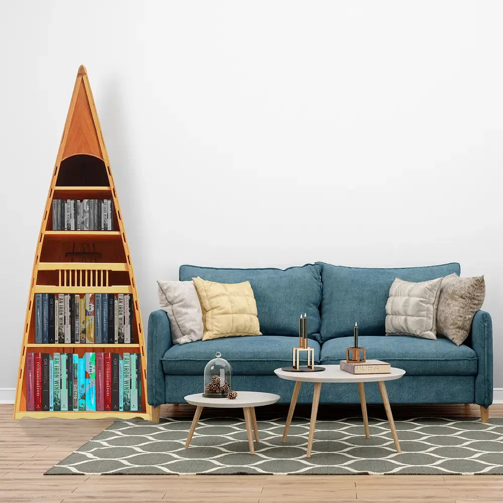 Wooden Canoe Book Shelf