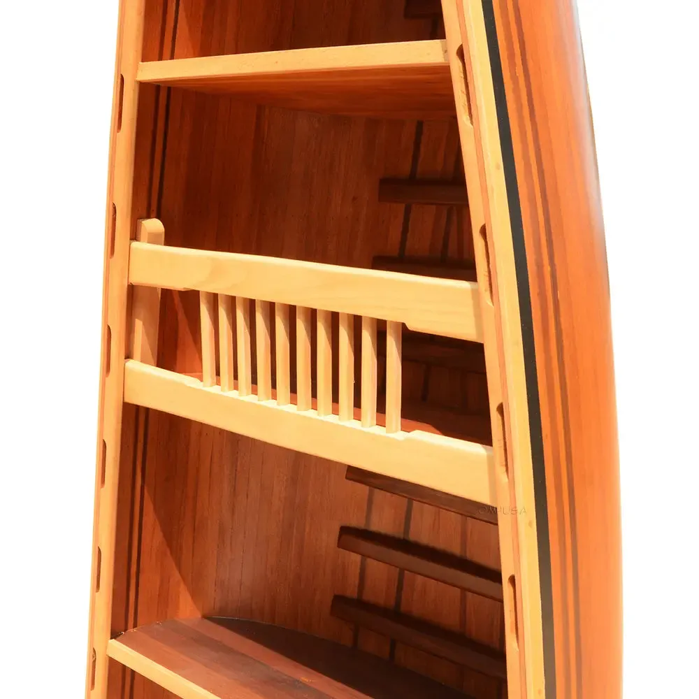 Wooden Canoe Book Shelf