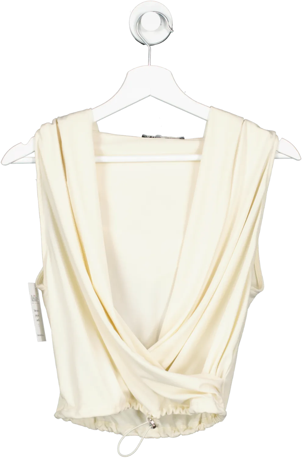 ZARA White Surplice Top With Hood UK XS